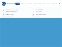 Tablet Screenshot of merivaledentalcentre.com